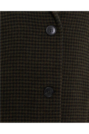 abrigo cuadros vichy systemaction negro y verde