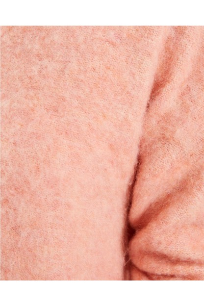 jersey pico systemaction  textura de pelo azul y coral mujer