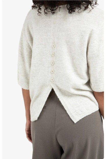 Jersey de punto gris mujer YAYA 2