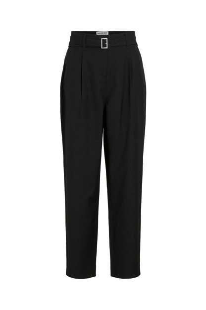 Pantalón mujer en color negro y cinturon extraible