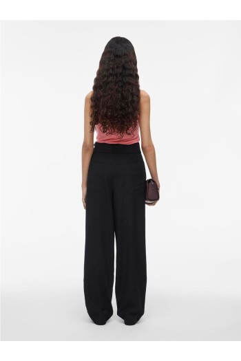 Pantalón mujer en color negro y cinturon extraible