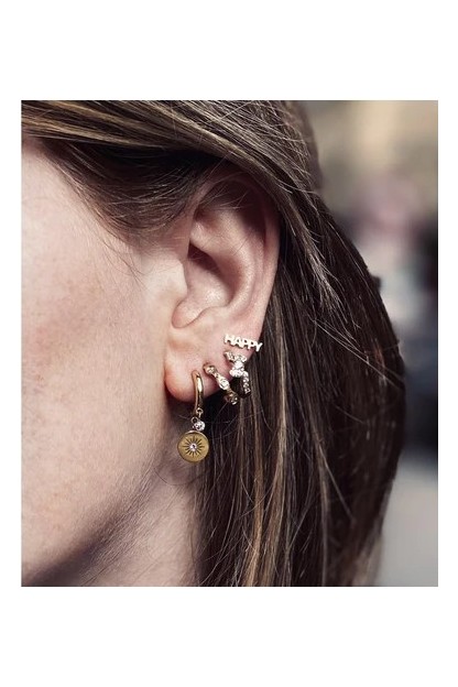 Pendiente ZAG ariel con medalla en sol