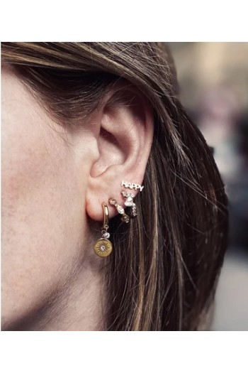 Pendiente ZAG ariel con medalla en sol