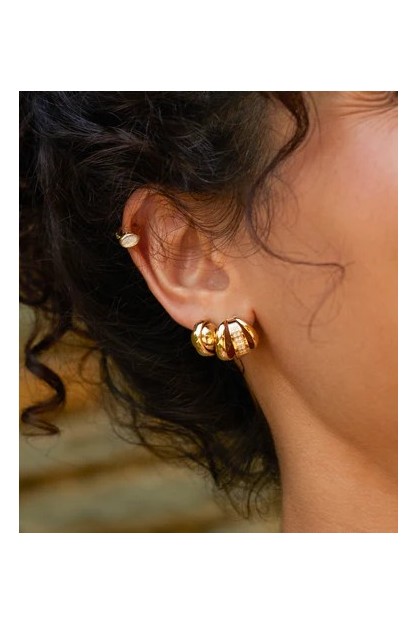 pendientes cyria con una bola engastada ZAG