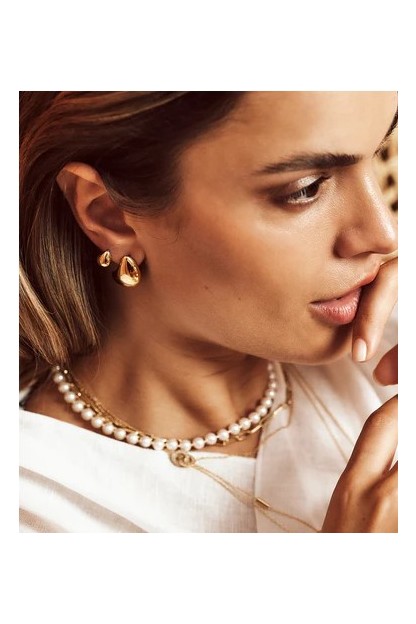 pendientes larme ZAG bijoux con forma de lagrima pequeña 2