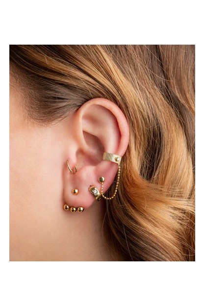 pendientes islay dorados zag bijoux