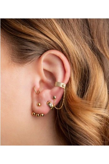 pendientes islay dorados zag bijoux