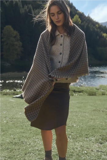 chaqueta beige ese o ese oliver mujer