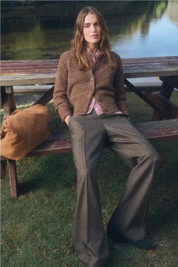 chaqueta beige ese o ese oliver mujer