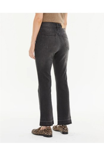 pantalon negro systemaction flare mujer