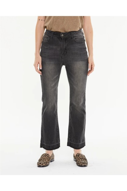 pantalon negro systemaction flare mujer