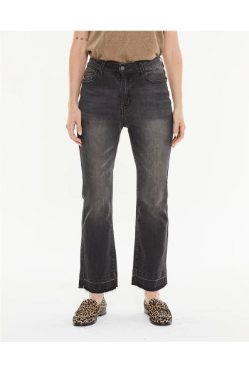 pantalon negro systemaction flare mujer