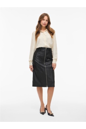 blusa beige vila vijazzo mujer