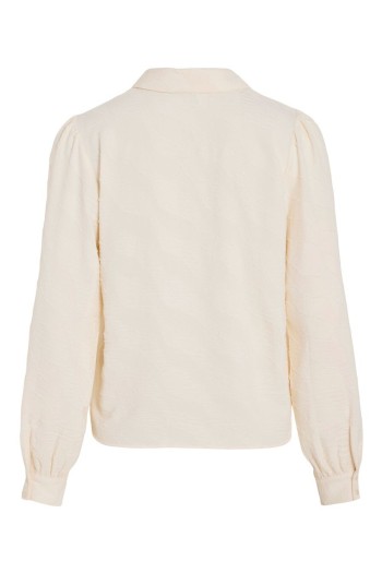 blusa beige vila vijazzo mujer