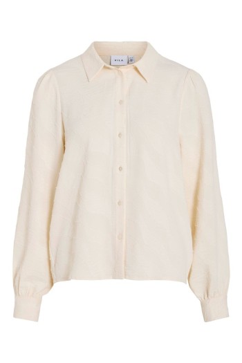 blusa beige vila vijazzo mujer