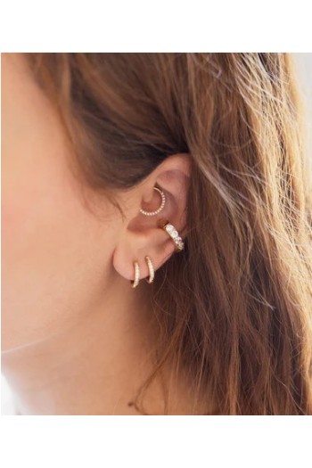 Earcuff de acero liso