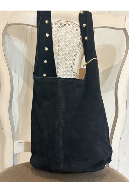 Bolso serraje mujer piel tachuelas 2