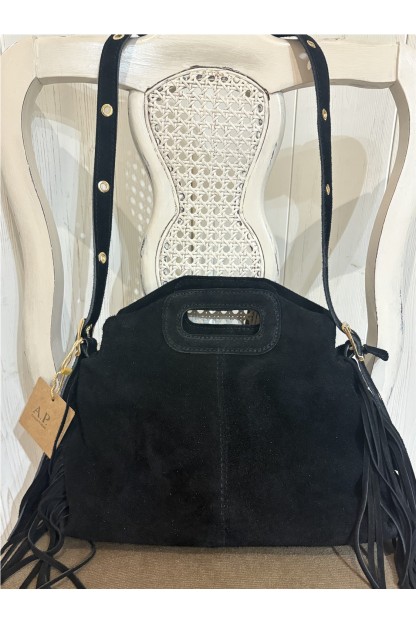 Bolso mujer serraje flecos