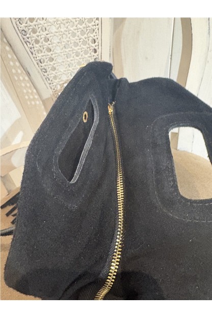 Bolso mujer serraje flecos