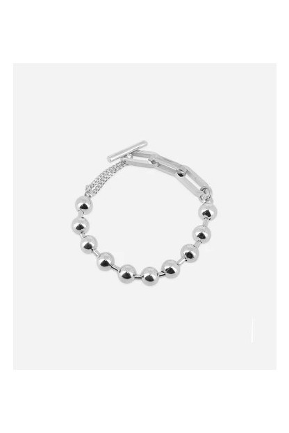 PULSERA ACERO GRIS CLARO