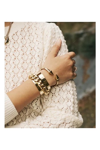 Pulsera mujer con dos puntas zag 2