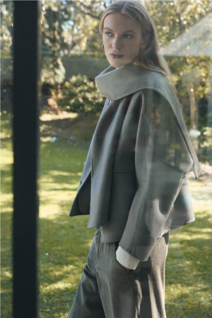 chaqueta estocolmo con bufanda extraible ese o ese