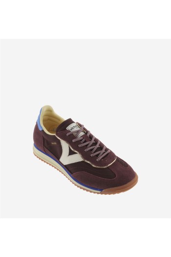Sneaker nylon y serraje de victoria shoes burdeos