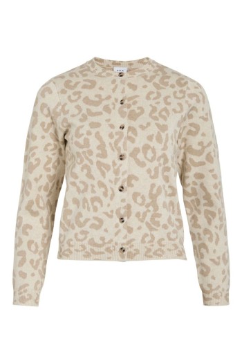 Chaqueta de punto estampado vila