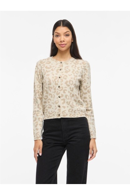 Chaqueta de punto estampado vila