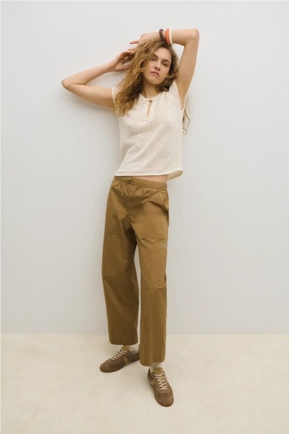 pantalon bergman color beige ese o ese mujer 2