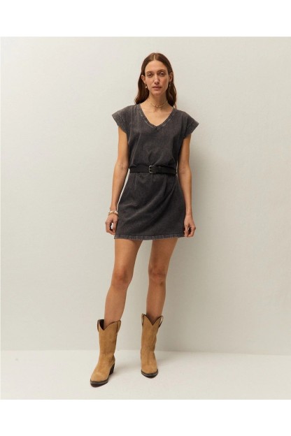 vestido con tachas mujer system action corto