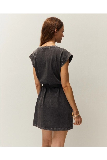 vestido con tachas mujer system action corto