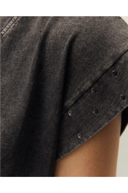 vestido con tachas mujer system action corto