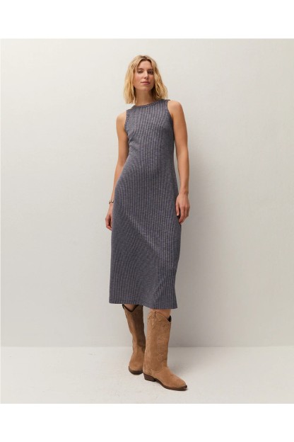 vestido canale azul systemaction mujer