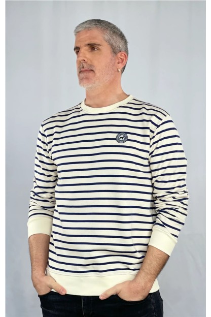 Sudadera hombre rayas Hika