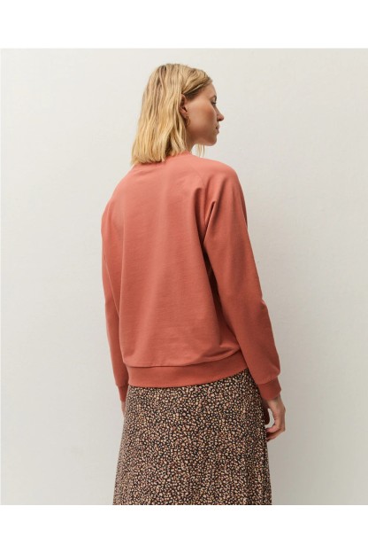 sudadera beige rosa systemaction basica mujer