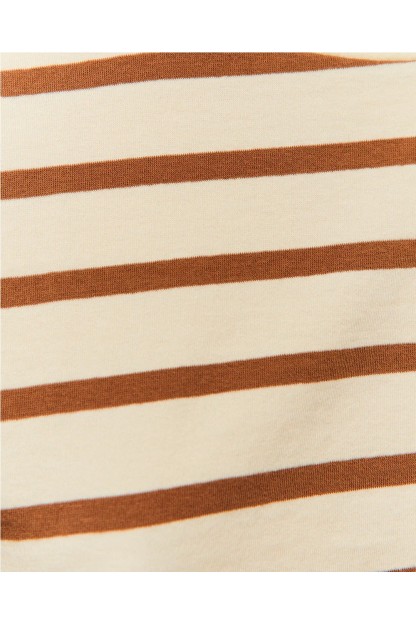 camiseta rayas camel system action mujer