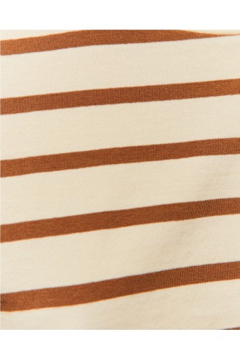 camiseta rayas camel system action mujer