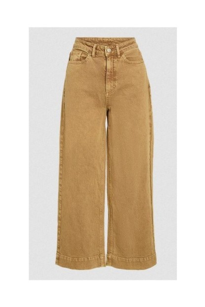 pantalon vila mostaza ocre viemma mujer