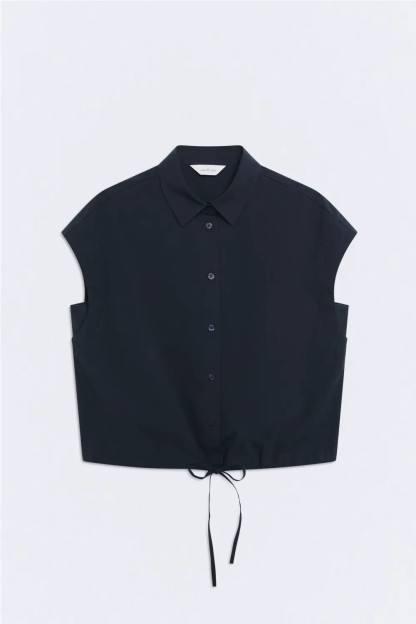 camisa giorgio azul oscuro navy ese o ese mujer
