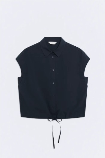 camisa giorgio azul oscuro navy ese o ese mujer