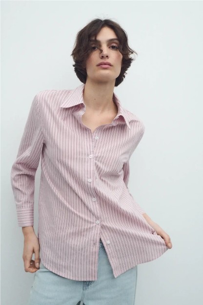 camisa keaton rosa ese o ese mujer