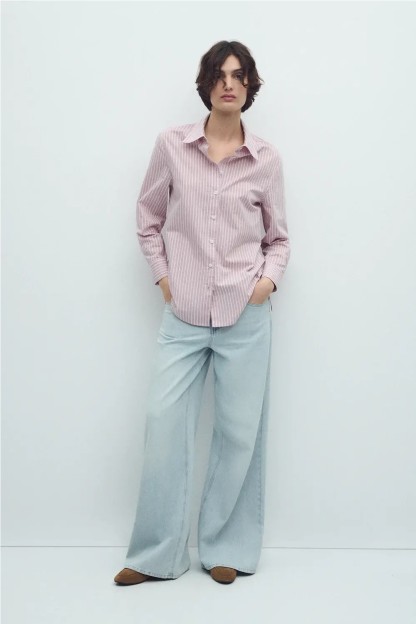 camisa keaton rosa ese o ese mujer