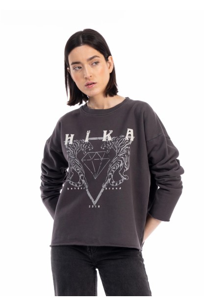 Sudadera MUJER cerrada WILD de HIKA