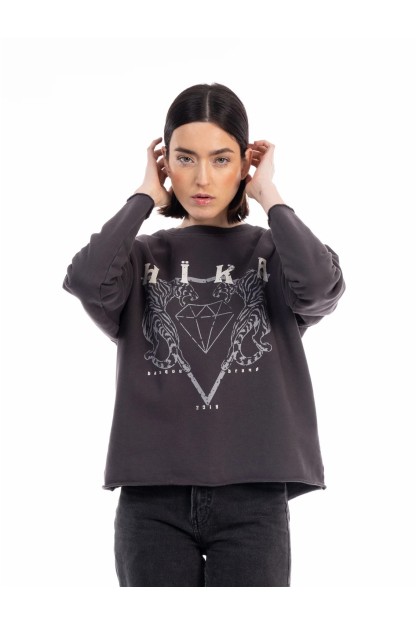 Sudadera MUJER cerrada WILD de HIKA