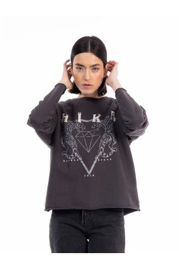 Sudadera MUJER cerrada WILD de HIKA