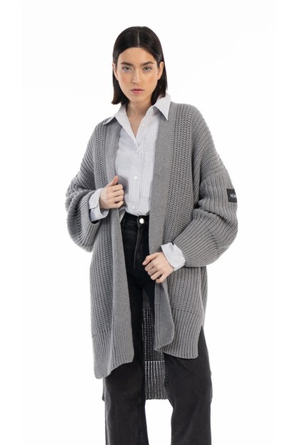 Cardigan largo de punto mujer HIKA