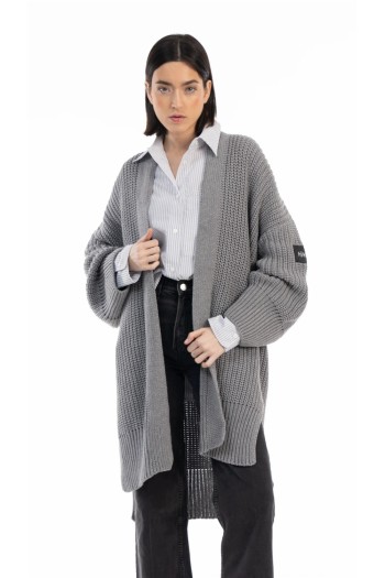 Cardigan largo de punto mujer HIKA
