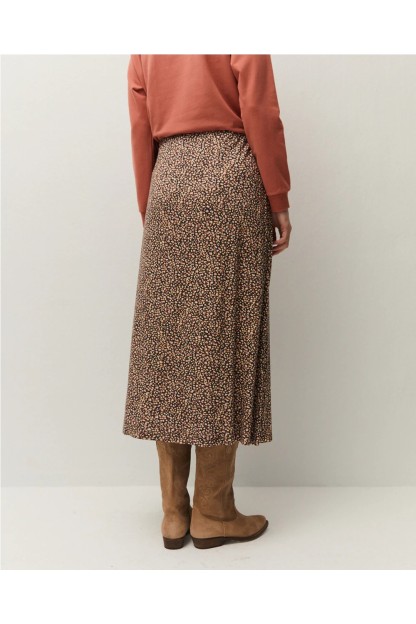 falda estampada con goma print rosa y negro systemaction mujer 2