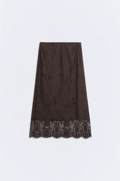 Falda midi lencero mujer ese o ese